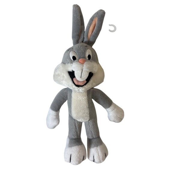1992 Warner Bros McDonalds Looney Tunes Bugs Bunny Plush Christmas Ornament 12" - Picture 1 of 6